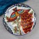 Largan Rishtan ceramics "Firebird" 28 cm, mix