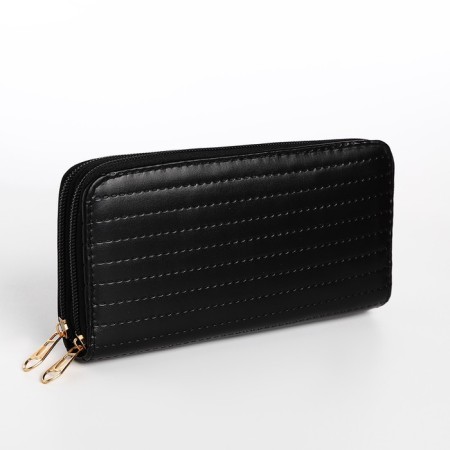 Women's wallet on lightning, black color