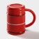 Ceramic Lover Fire mug, 480 ml, red color