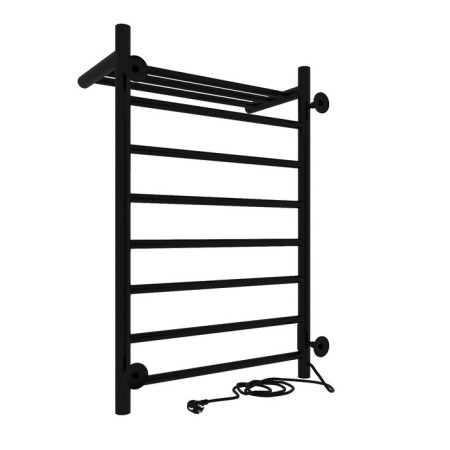 The electric heated tower "Sanprise" Aurora P8, 500x800 mm, left, black-3