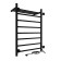 The electric heated tower "Sanprise" Aurora P8, 500x800 mm, left, black