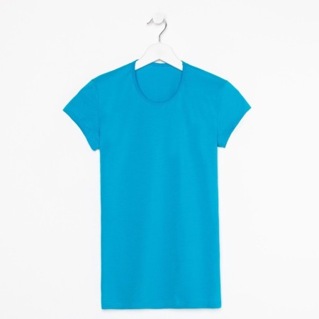Female T -shirt, turquoise color, size 44-2