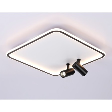 LED ceiling LED with Ambrella Light, Linetech, FL5115, LED, 97 W, 7275LUM, 3000-6400K, Black, Black-2