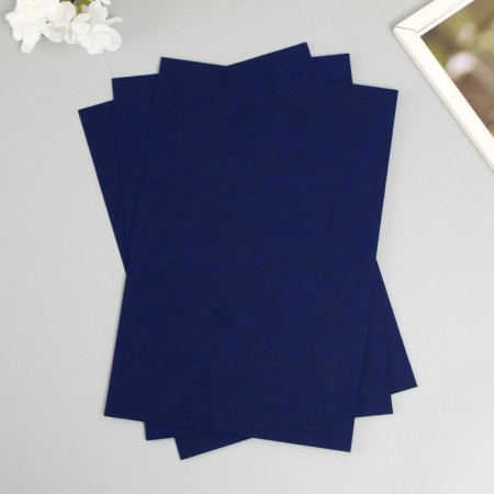 A set of hard felt "Astra" (3 pcs) dark blue, 1 mm, 160 g, 20x30 cm-1
