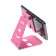 Luazon phone stand, adjustable height, silicone inserts, pink
