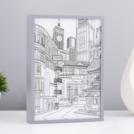 Nightlight "city" LED 3W white 3.5x15.5x21.5 cm-2