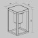 Sconces Outdoor OSL457WL-L2GF3K, 2W, 24x14.5x15.6 cm, LED, 150LM, 3000K, graphite color