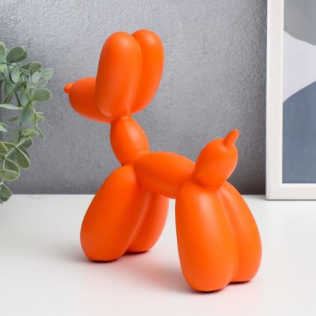 Souvenir Polystone "Air Ball - Dog" Orange 19.5x7x18 cm-1