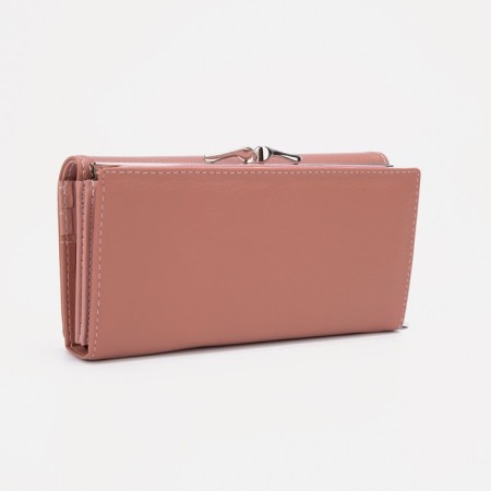 Women's wallet on magnets, pink color-1