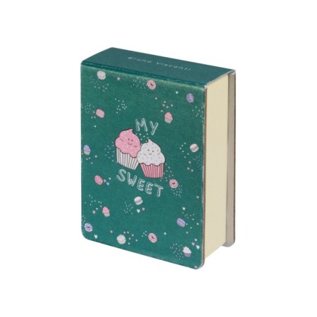 Notepad A7, 250 sheets on glue Smart Journal, hard cover, mix-4