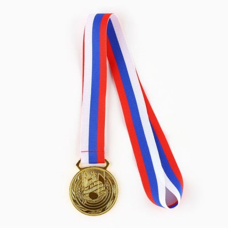 Thematic medal 196 "Music", gold, d = 5 cm-3