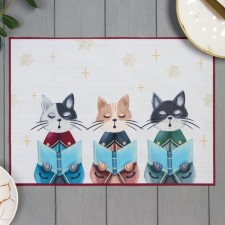 New Year's napkin on the table 
