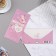 Money envelope "Happy wedding!" rings, heart, lilac background, 16.8x8.3 cm