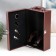 Casket wood for 2 bottles "gentleman" brown 35.5x20x11.5 cm