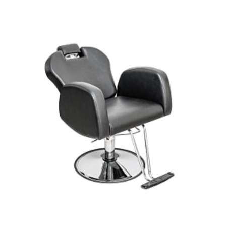 Hairdressing chair "Status", hydraulic lift, a disk with a stand for the legs, black color-3