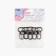 Metal carbine, 41 × 25 mm, 5 pcs, black nickel color