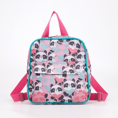 Baby backpack on lightning, external pocket, pink color-2