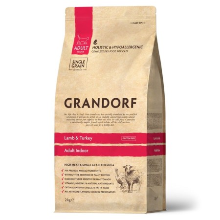 Grandorf dry food for cats, lamb/turkey, low -grain, 2 kg,