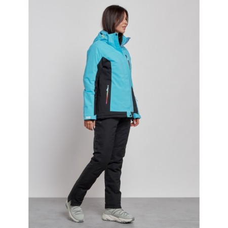 Ski costume female winter, size 44, blue color-2