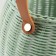Wicker basket (rattan), 15.5x15.5 cm, 1 pc., Light green