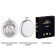 Chervyak alcohol flask, stainless steel, round, gift, 150 ml