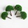 Miniature puppet, set 4 pcs "wood" size 1 pc: 2 × 2 × 3.5 cm, green color