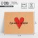 Cards-Mini for business "Made with love", craft, 8 × 6 cm