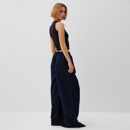 Women's pants minku: minku: safari blue color, size 42-1