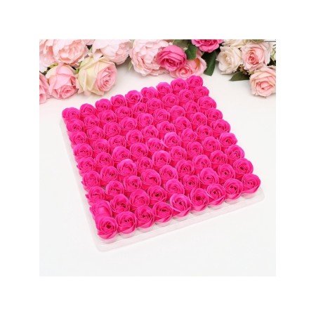 Roses soap fuchsia, set 81 pcs-6