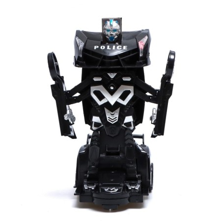 Robot radio -controlled "policeman", transforms, light and sound effects-4