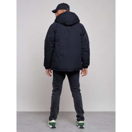 Male jacket, size 56, dark blue color-3