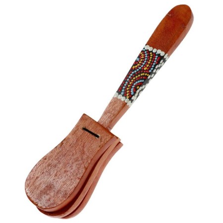 Musical instrument tree "Castanet with a pattern" 4x5x23 cm-6