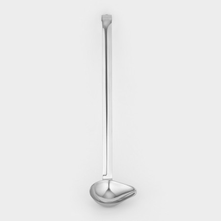 Spoon for stainless steel sauce "Povarskaya", 100 ml, handle 39 cm, thickness 1.2 mm, whole handle-2