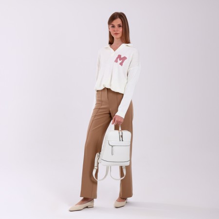 City backpack on lightning, white color-5