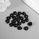 Decorative spouts for creativity, 10x10 mm, 20 pcs., Black, Treasure Island