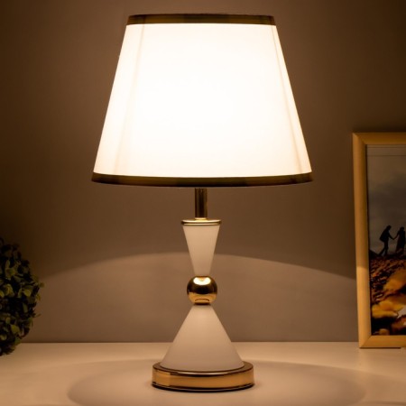 Elizabeth table lamp E27 40W white-gold 25x25x37 cm Risalux-2