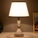 Elizabeth table lamp E27 40W white-gold 25x25x37 cm Risalux
