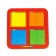 Squares, fractions, 4 pcs., 8 elements, mix, mix