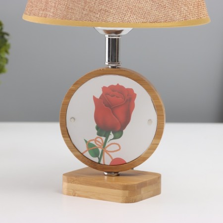 Table lamp with a photo frame 9.8x9.8 cm (acrylic on magnets) 20x20x35cm-3
