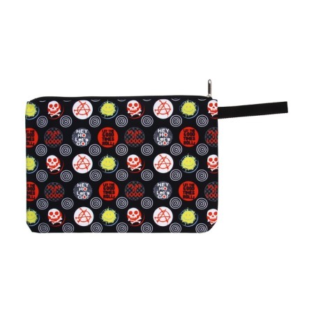 A4 notebook folder, 365 x 250 x 10 mm, lightning from above, textile, Erich Krause Punky Monkey-1