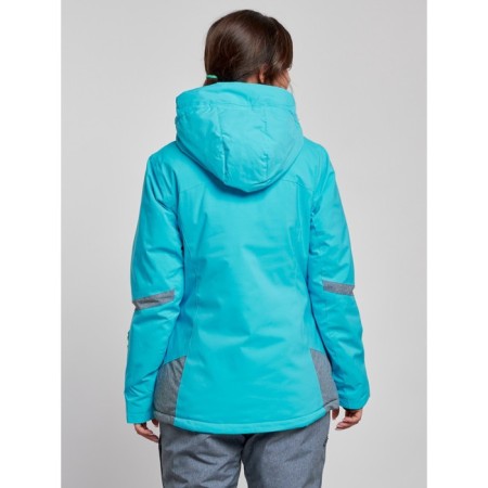 Ski jacket female, size 48, blue color-3