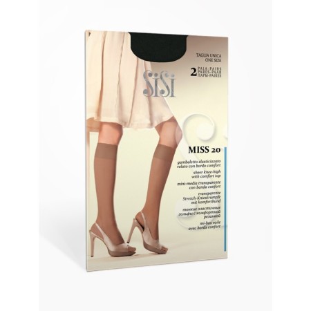 Sisi Miss 40 synthetic golfs, single size, Nero color, 2 pairs