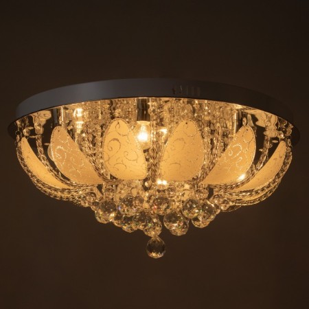 Chandelier 55725/600 CR chrome 8x40W E14 LED PDU 60x60x27cm-4