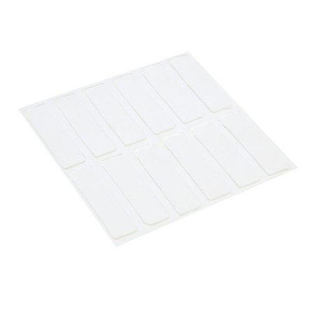 Bilateral self -adhesive holders of the tundra, 33.5x9.15 mm, transparent, 12 pcs.-8