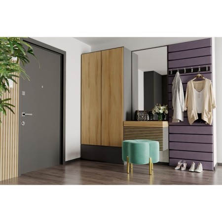 Country Pouffer, 505x505x415, Velur Ultra Mint-1