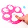 Squash anti -stress - a toy "Cat's foot", with sparkles, mix