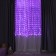 Smart garland "Curtain" 2 × 2 m Rosa, IP20, silver thread, 400 LED, application, glow RGB, USB