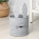 Organizer for storage Funny "Hare", 24 × 24 × 22 cm, 8 l, color gray color