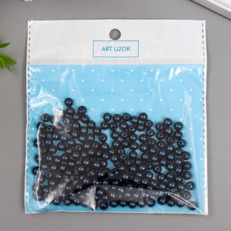 Beads for creativity plastic "sapphire" set 200 pcs d = 0.6 cm-3