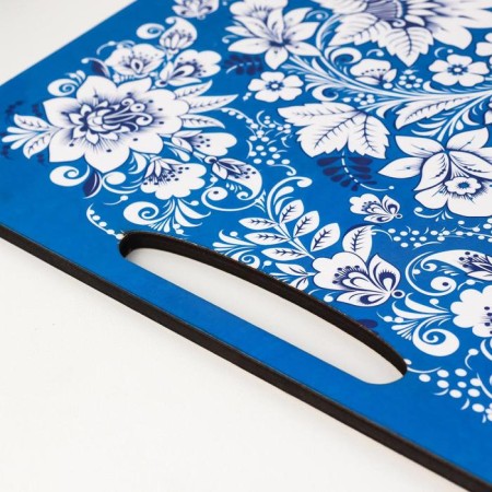 Cutting board-stalk "Gzhel" 36x28 cm-1